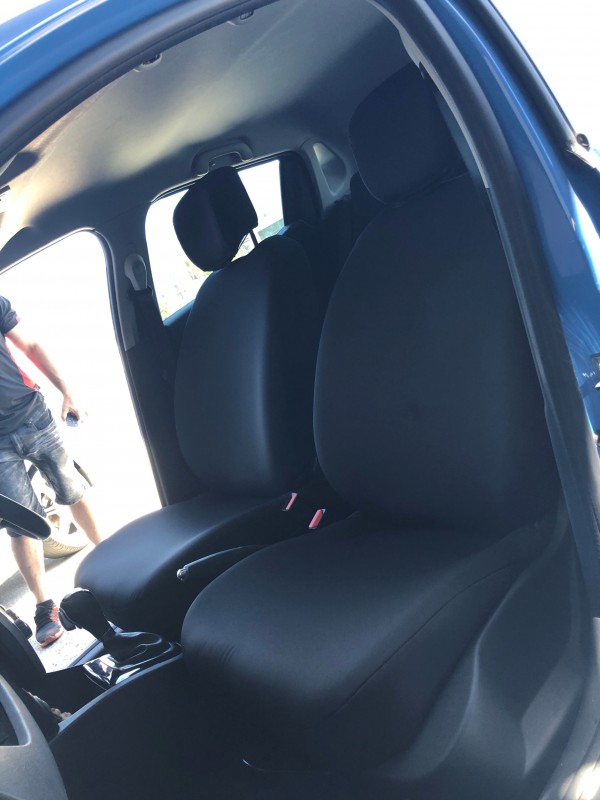 Denim Seat Cover Front Pair Custom Made