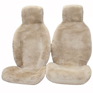 Ultra Premium Short Wool Hooded Seat Covers Bamboo