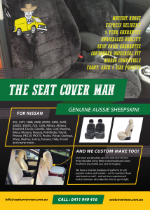 Sheepskin Seat Covers for Nissan by The Seat Cover Man