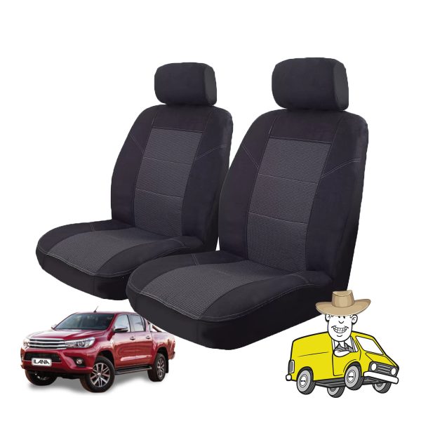 Esteem Fabric Seat Cover to Suit Toyota Hilux Double Cab SR SR5 2015