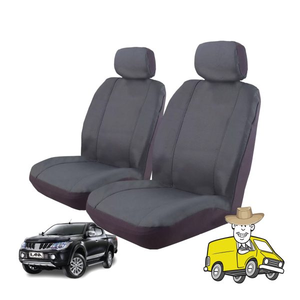 Outback Canvas Seat Cover to Suit Mitsubishi Triton Double Cab MQ