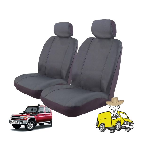 Outback Canvas Seat Cover to Suit Toyota Landcruiser VDJ76R Wagon