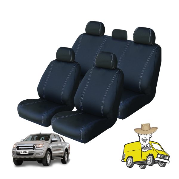 Velocity Canvas Seat Cover to Suit Ford Ranger Double Cab PX MKII