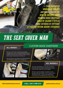 Custom Made Sheepskin Car Seat Covers